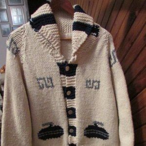 Men's Vintage Wool Curling Sweater